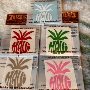 Maui Pineapple 2” Vinyl sticker Silver or Pink Made In Hawaii ONE - NEW